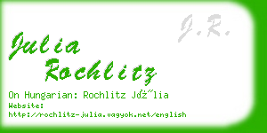 julia rochlitz business card